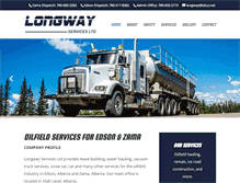 Tablet Screenshot of longwayservices.com